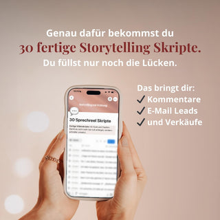 30 Storytelling Sprechreels für Anfragen